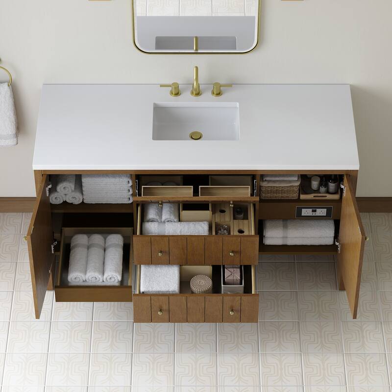 James Martin Vanities 435-V60S-3WZ Hudson 60" Free Standing Single