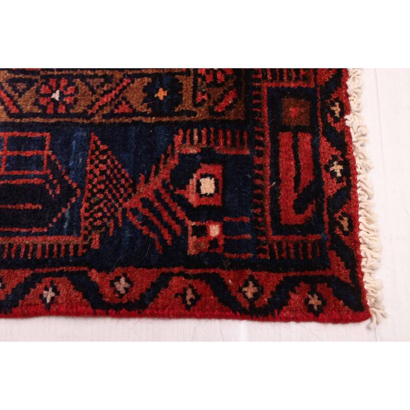 ECARPETGALLERY Hand-knotted Andelz Red Wool Rug - 4'2 x 6'11