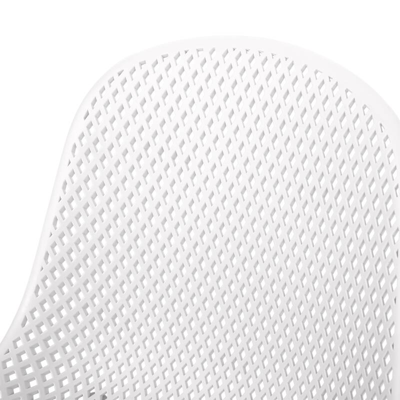 Posey Outdoor Diamond Perforated Modern Dining Chair (Set of 4) by Christopher Knight Home - 18.50" W x 22.50" L x 33.00" H