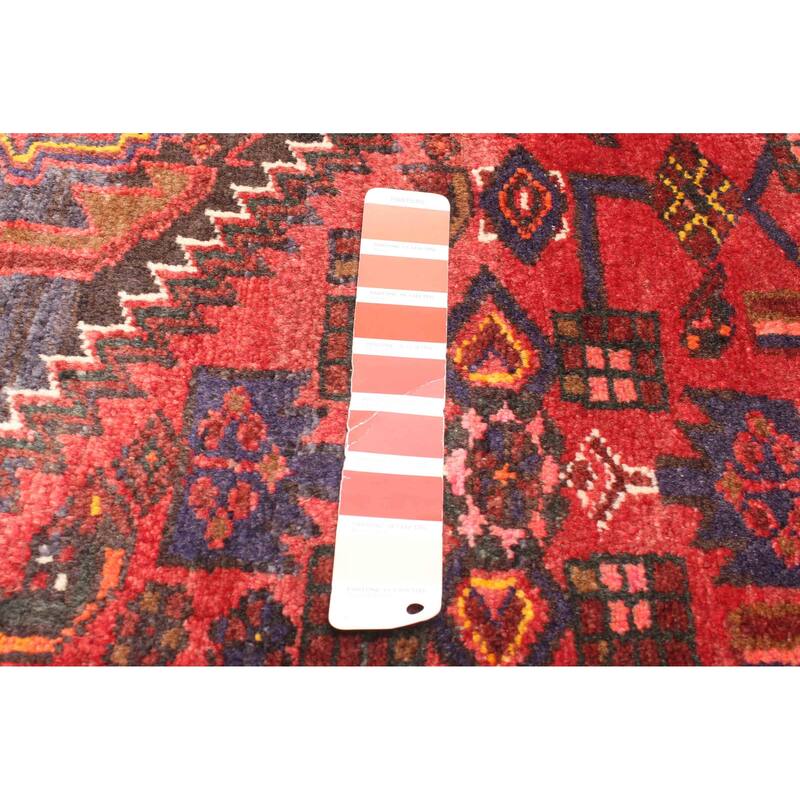 ECARPETGALLERY Hand-knotted Andelz Dark Red Wool Rug - 4'6 x 7'4