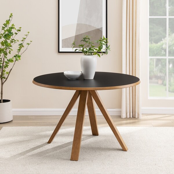 Walker Edison Mid-Century Round Dining Table - Bed Bath & Beyond