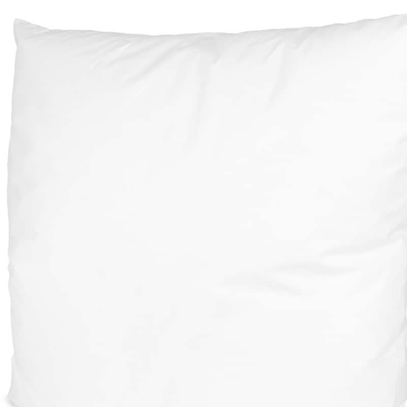 18" White Cotton Throw Pillow Insert