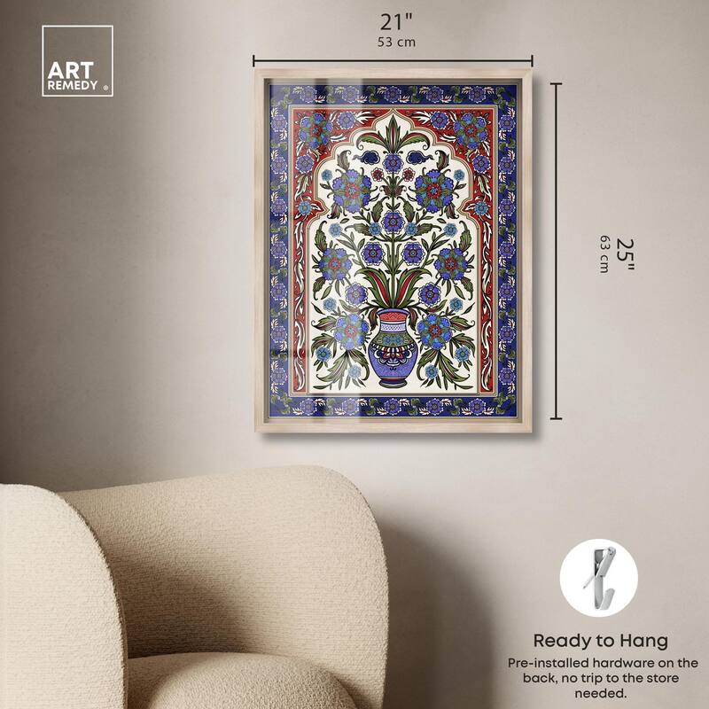 Royal Vase Bloom Shadowbox by Art Remedy