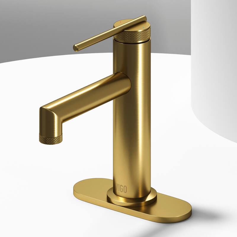 VIGO Sterling 7" H Single Handle Single Hole Bathroom Faucet