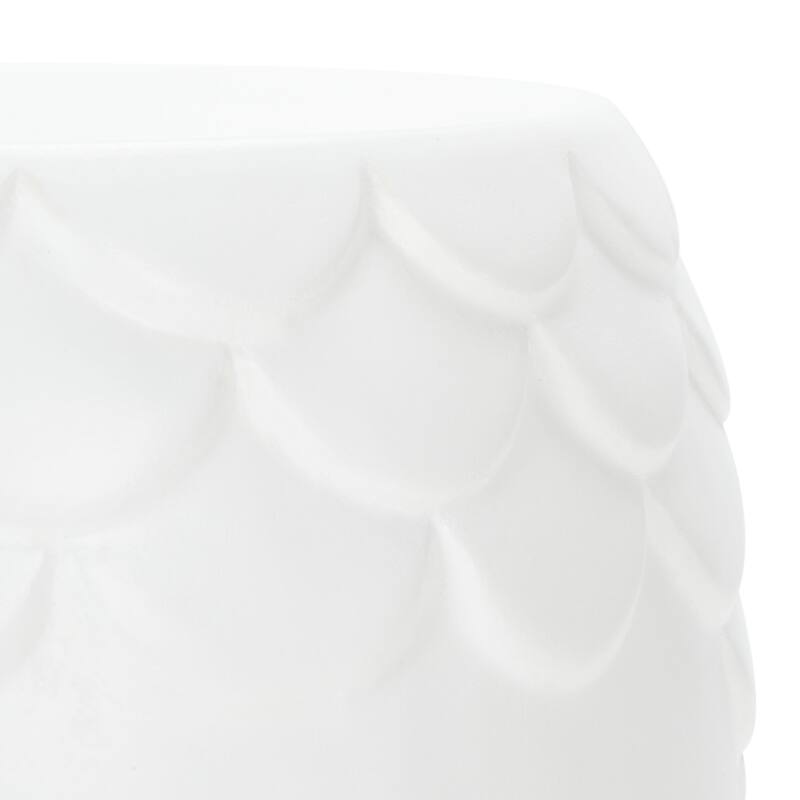 SAFAVIEH Outdoor Onerva Concrete Accent Stool - 15.75" W x 15.75" L x 18.11" H - 16Wx16Dx18H