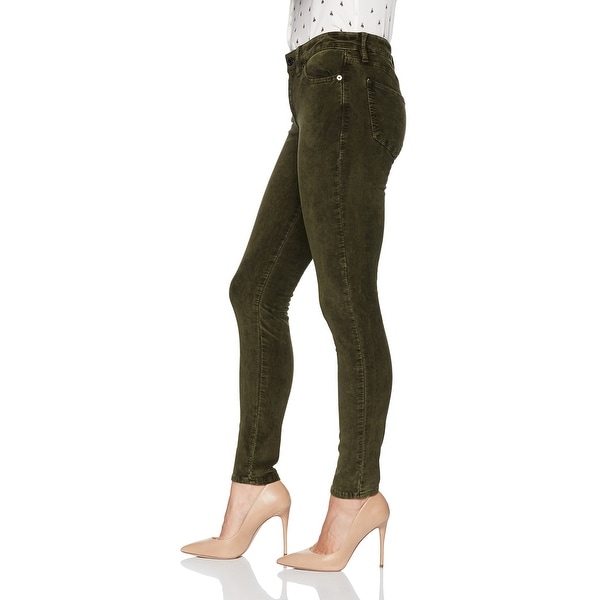 green velvet skinny pants