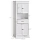 preview thumbnail 17 of 15, HOMCOM Traditional Freestanding Kitchen Pantry Cabinet Cupboard with Doors and Shelves, Adjustable Shelving