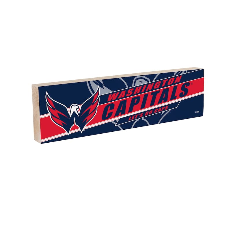 Washington Capitals Wooden Tabletop Mantel Shelf Sign