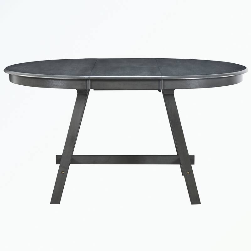 Round Extendable Wood Dining Table