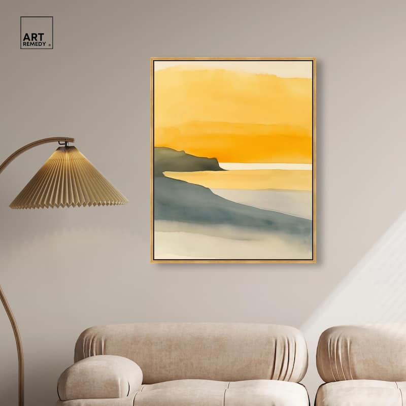 Dawn on the Waves Canvas by Art Remedy