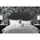 preview thumbnail 1 of 13, Chic Home Malan PU Leather Upholstered Button Tufted Headboard Black - Queen