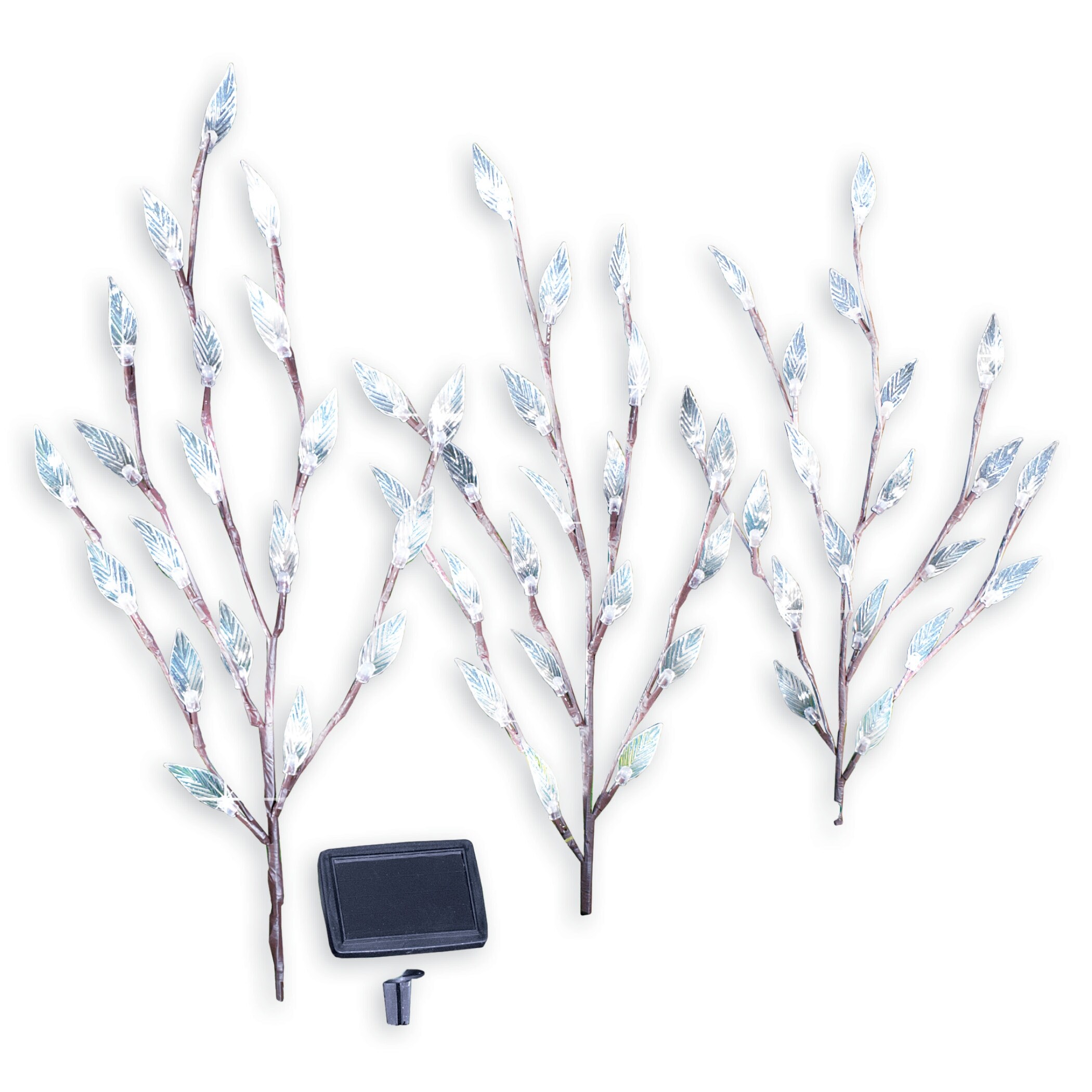 Leaf Branch Solar Garden Lights Set of 3 60