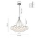 preview thumbnail 15 of 13, Contemporary Dimmable LED Cluster Glass Globe Chandelier - Chrome