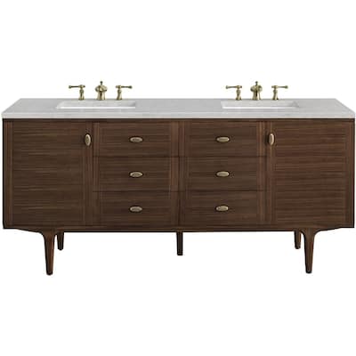 James Martin Vanities 670-V72-3EJP Amberly 72" Free Standing or Wall