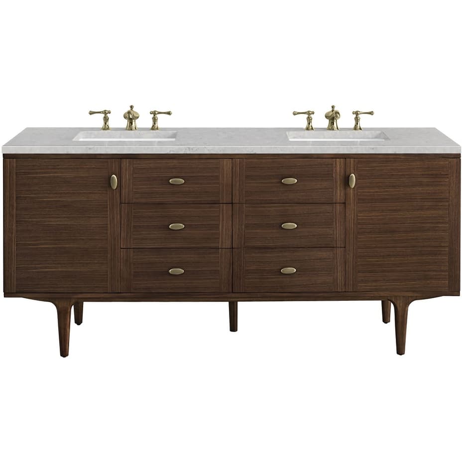 James Martin Vanities 670-V72-3EJP Amberly 72" Free Standing or Wall