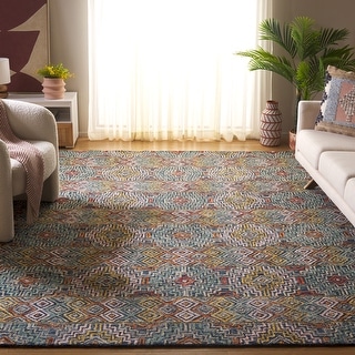 SAFAVIEH Handmade Aspen Agita Bohemian & Eclectic Tribal Wool Rug