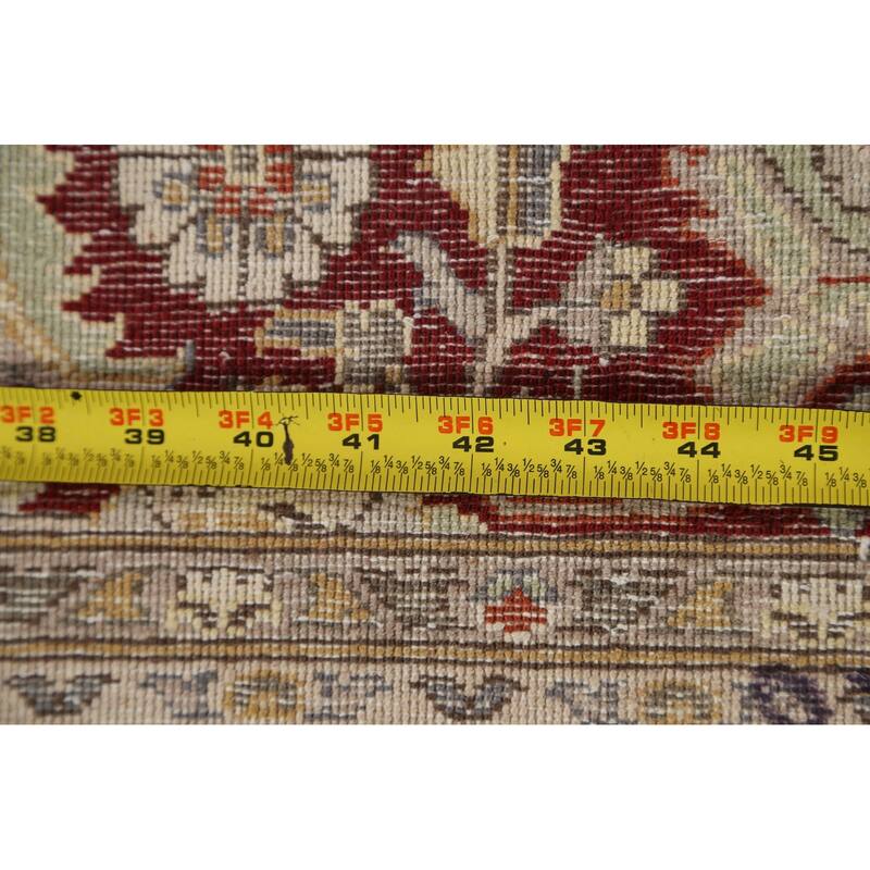 Wool/ Silk Tabriz Mahi Persian Vegetable Dye Area Rug Hand-knotted - 8'1" x 10'5"
