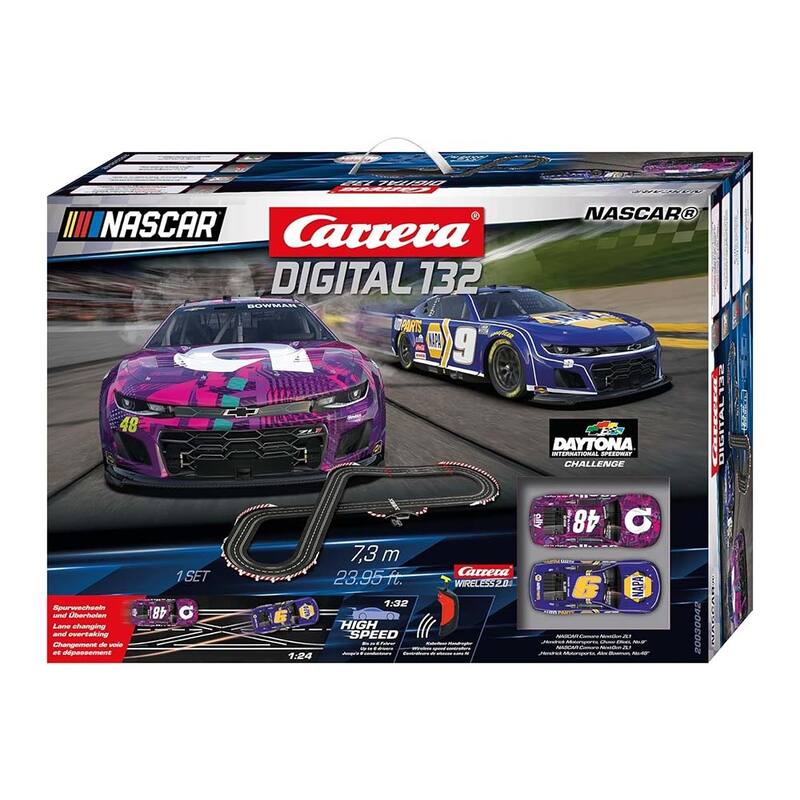 Kid's Digital 132 NASCAR Daytona Challenge Slot Car Racing Track Set