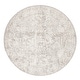 preview thumbnail 17 of 15, The Gray Barn Foxborough Abstract Area Rug 5'11" Round - Grey/White