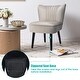preview thumbnail 24 of 31, Costway Set of 2 Armless Accent Chair Upholstered Leisure Chair Single - 23'' x 27.5'' x 30''