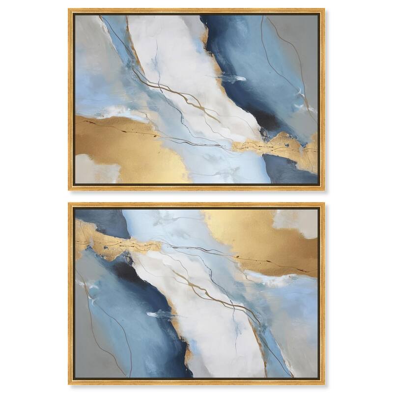 Tonal Strata Canvas by Art Remedy - 20" x 20" - Black