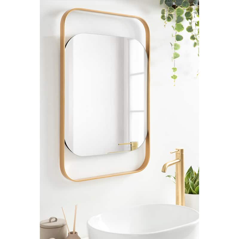 Kate and Laurel Kellom Metal Framed Wall Mirror - 20x30
