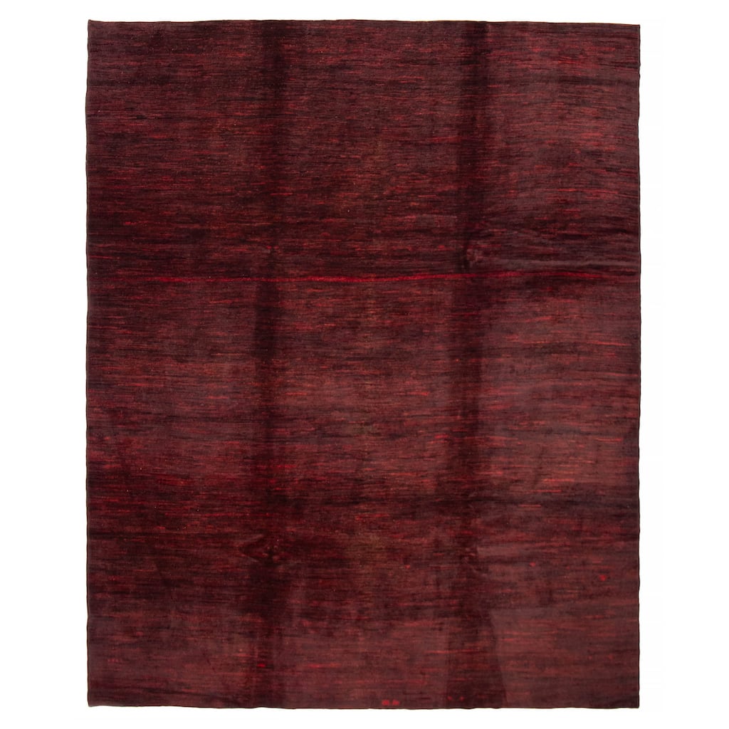 ECARPETGALLERY Hand-knotted Finest Peshawar Ziegler Burgundy Wool Rug - 7'5 x 9'6