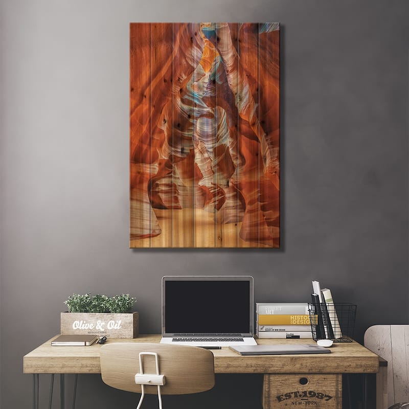 The Cathedral Room Print On Wood by Jeffrey C. Sink - Multi-Color