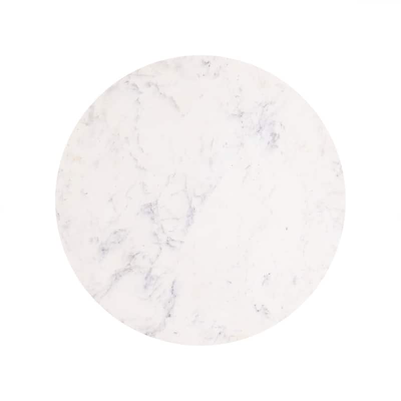 Round Coffee Table with Marble Top - 31"