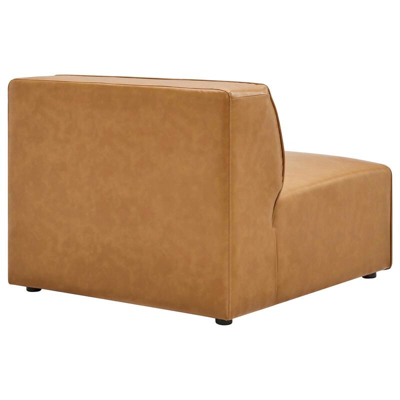 Mingle Vegan Leather 4-Piece Sofa and 2 Ottomans Set