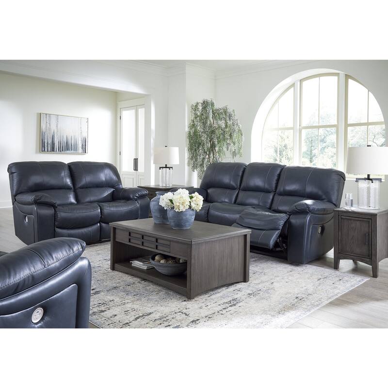 Signature Design by Ashley Leesworth 3-Piece Upholstery Package - 88"W x 41"D x 41"H - Blue