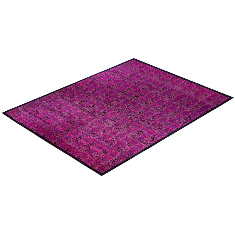 Vibrance, One-of-a-Kind Hand-Knotted Area Rug - Pink, 11' 10" x 15' 8" - 11' 10" x 15' 8"
