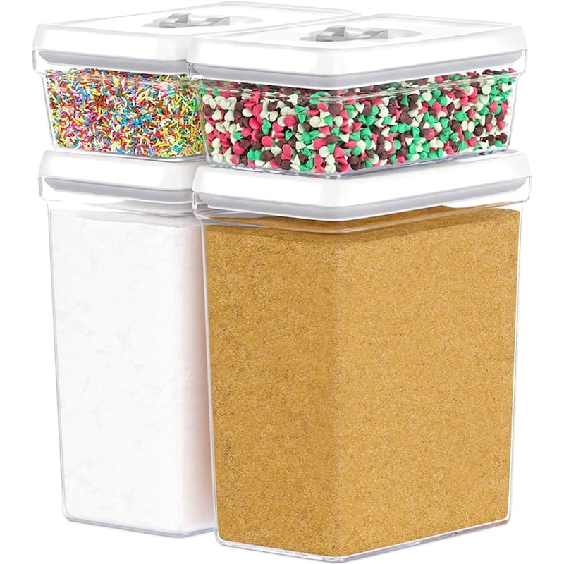DWËLLZA KITCHEN White Large Airtight Food Storage Containers Set of 4