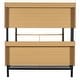 preview thumbnail 12 of 53, Metal Bunk Bed with Bedside Storage Bookcase, Twin Over Twin/Full Over Full Convertible Bunk Bedframe with Ladder and Guardrail