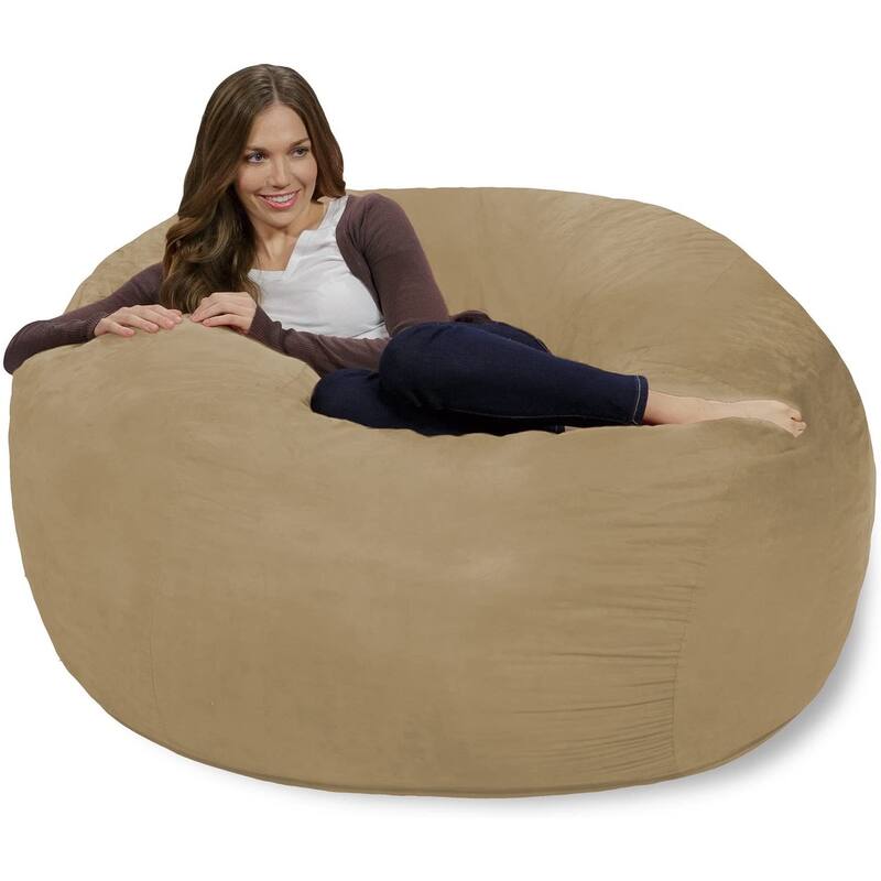 Bean Bag Chair 4-foot Memory Foam Removable Cover Bean Bags
