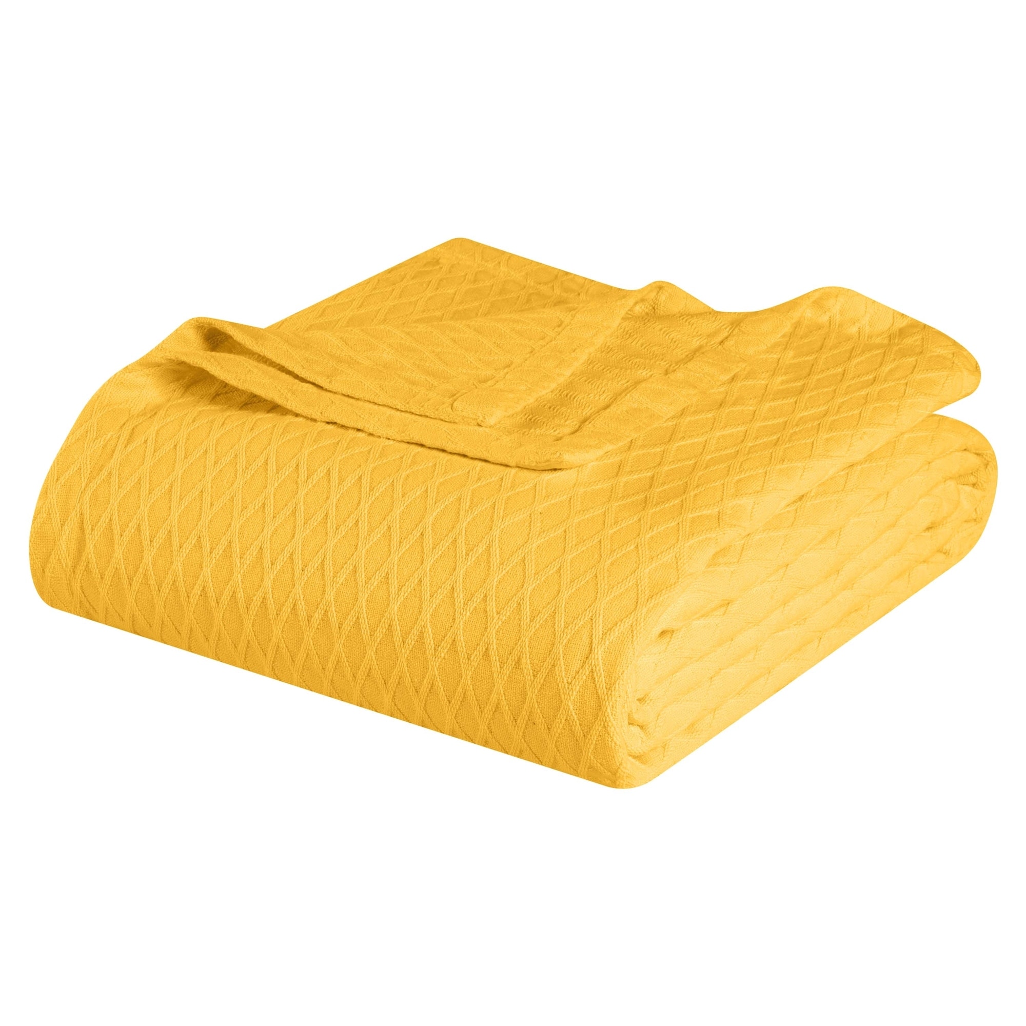 Yellow cotton blanket clearance