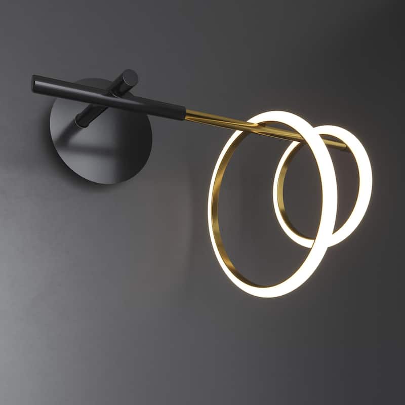 Glow's Avenue 2-Light Loop Ring Wall Sconce