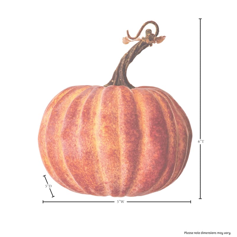 Latex Harvest Vine Pumpkin Set of 2