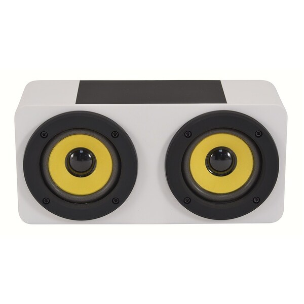 9” White and Black Wireless Touch Magnetic Induction Amplifier Speaker - N/A