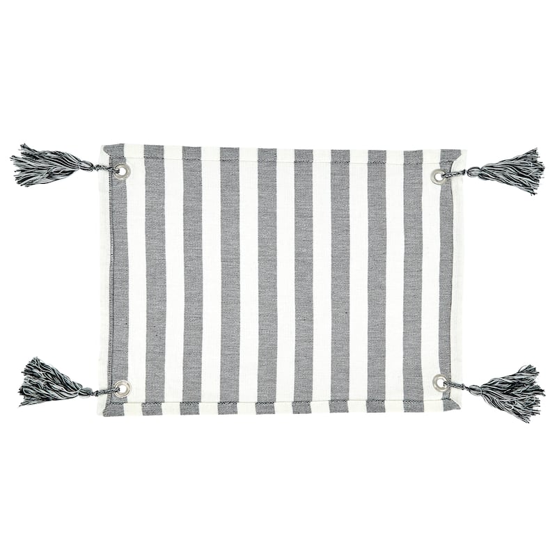 Striped Tassel Table Mats (Set of 4)