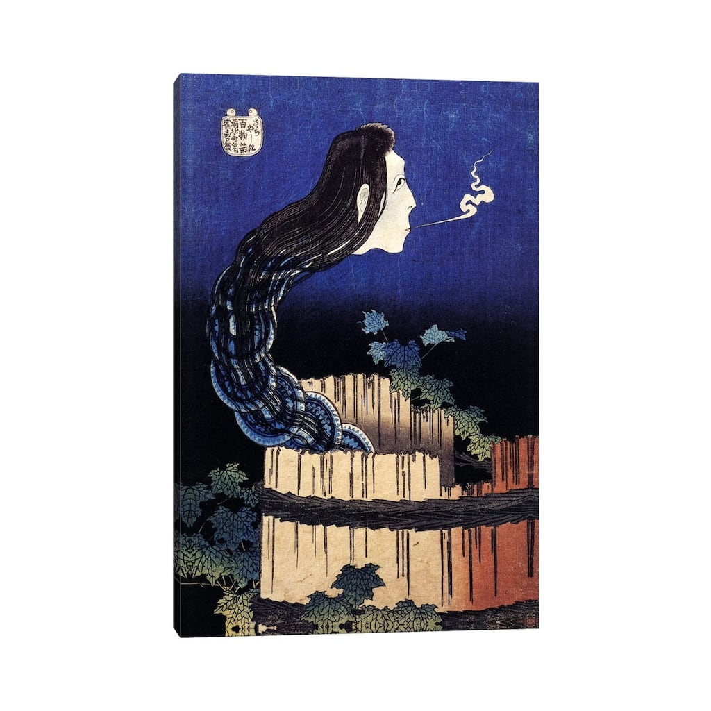 iCanvas "The Ghost Story of Okiku (Sarayashiki), 1830" by Katsushika Hokusai Canvas Print