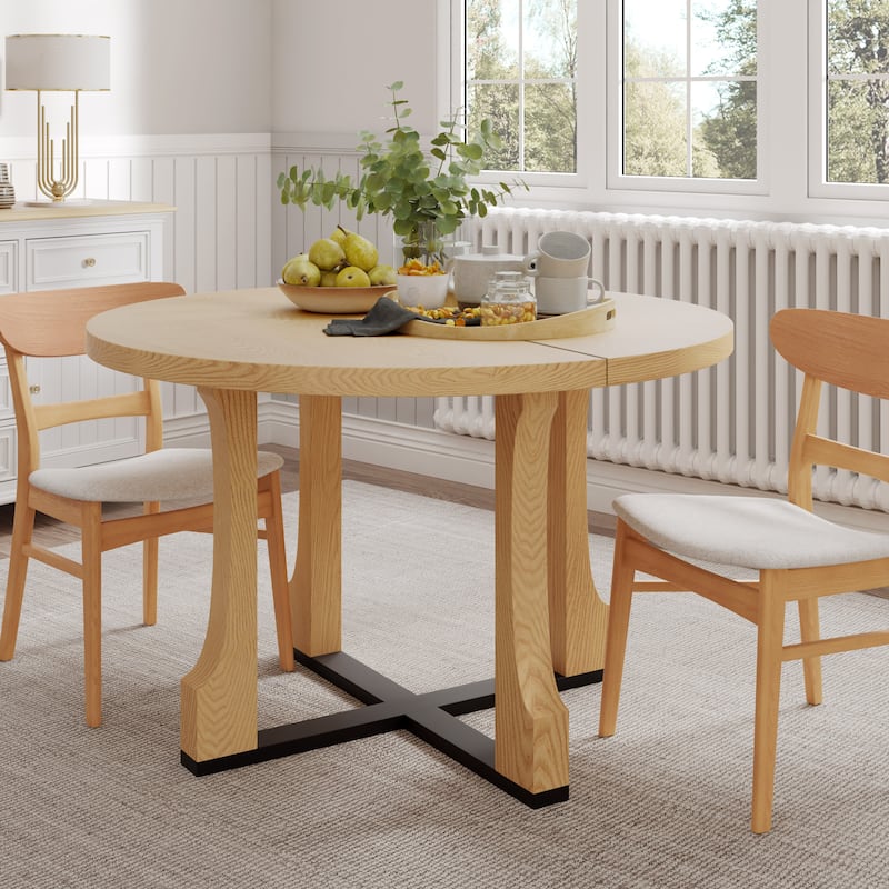 Christopher Knight Home - Mason 48" Round Dining Table with Elegant Pedestal Base(Only Table)