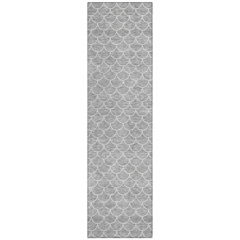 Machine Washable Indoor/ Outdoor Chantille Modern Geo Rug