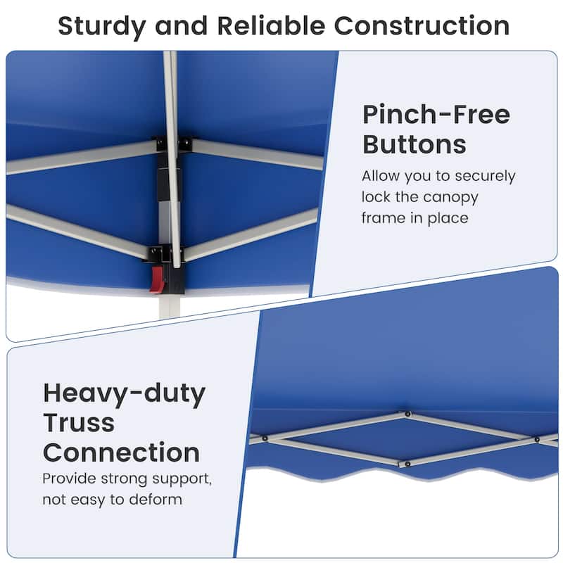 Gymax 10 X 10 FT Pop up Canopy Tent Portable Foldable Patio Shelter w/