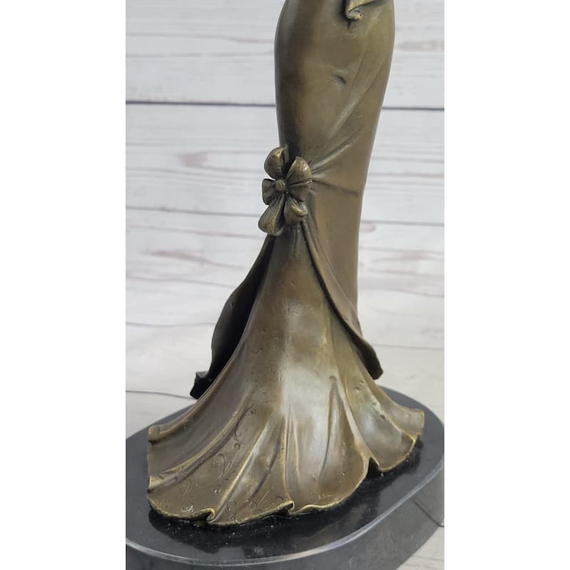 Mother Holding Baby Child Bronze Statue Sculpture Figure Original Vitaleh 14 Inches X 7 Inches