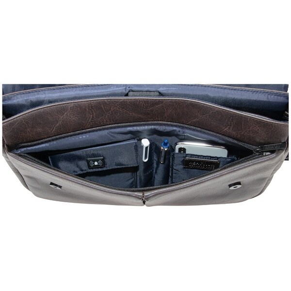 vegan leather computer bag