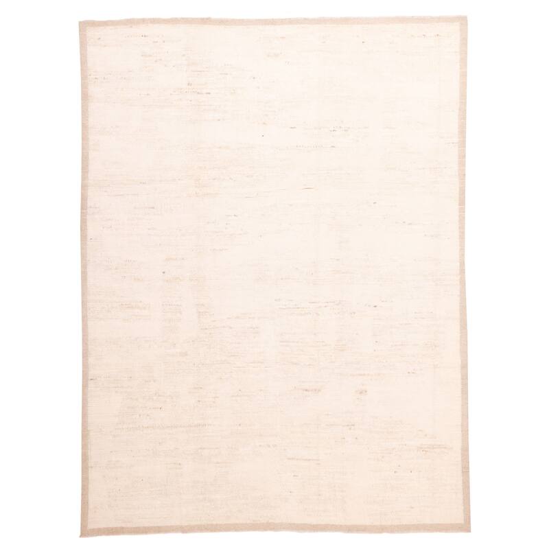 ECARPETGALLERY Hand-knotted Pak Finest Marrakesh Ivory Wool Rug - 8'4 x 11'9
