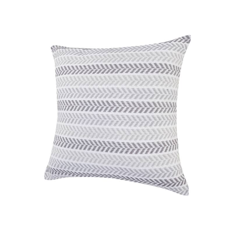 Aquila Farmhouse Striped Cotton Throw Pillow by Sevita