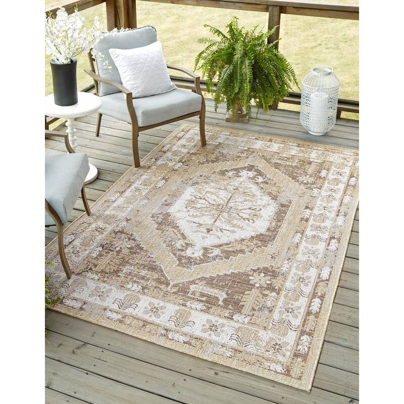Outdoor Nirie Collection Area Rug - Natural - 3'3"x5'3"