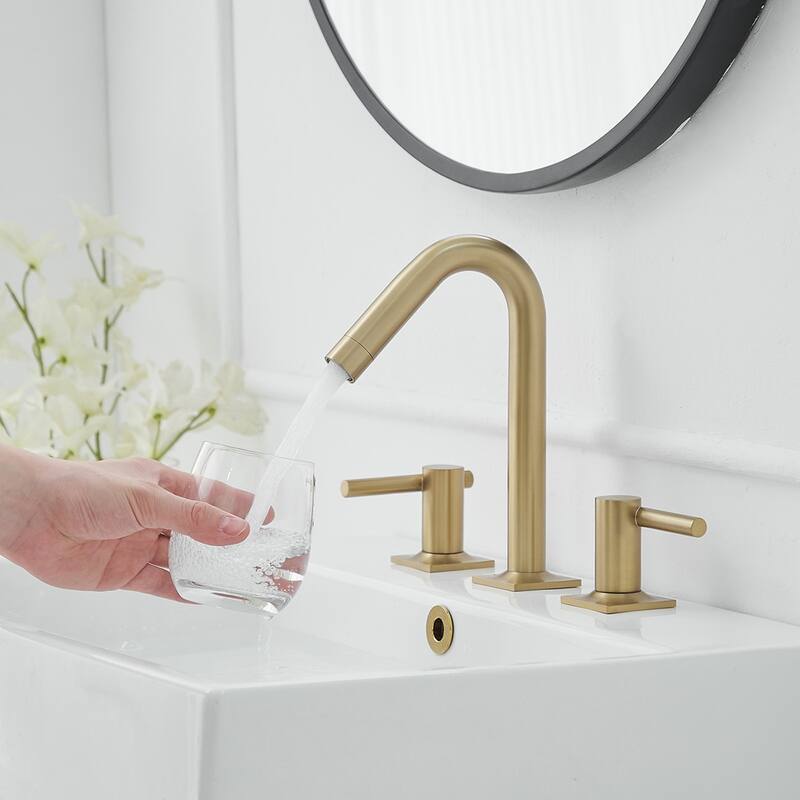 Two-Handle Faucet with Pop-Up Spout